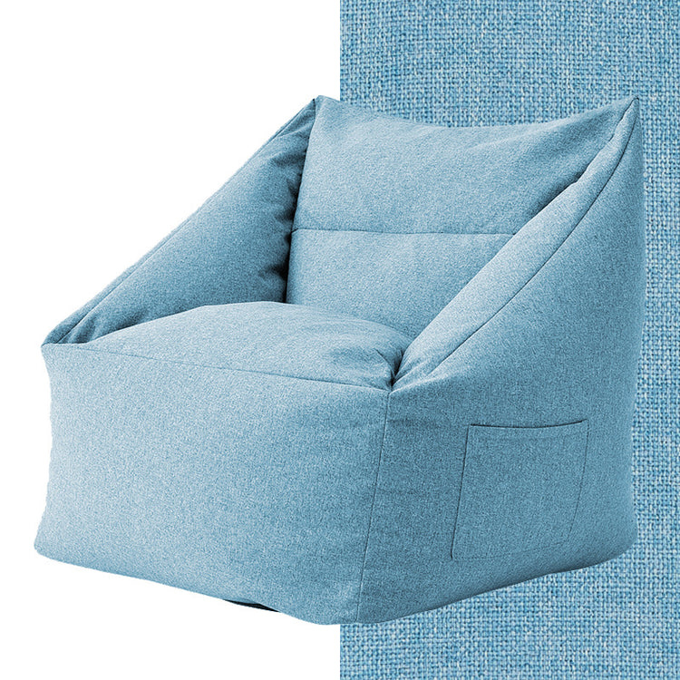 Cozy Bedroom Lazy Sofa Leisure Chair in vibrant mint green color, perfect for relaxation and stylish decor in small living spaces.