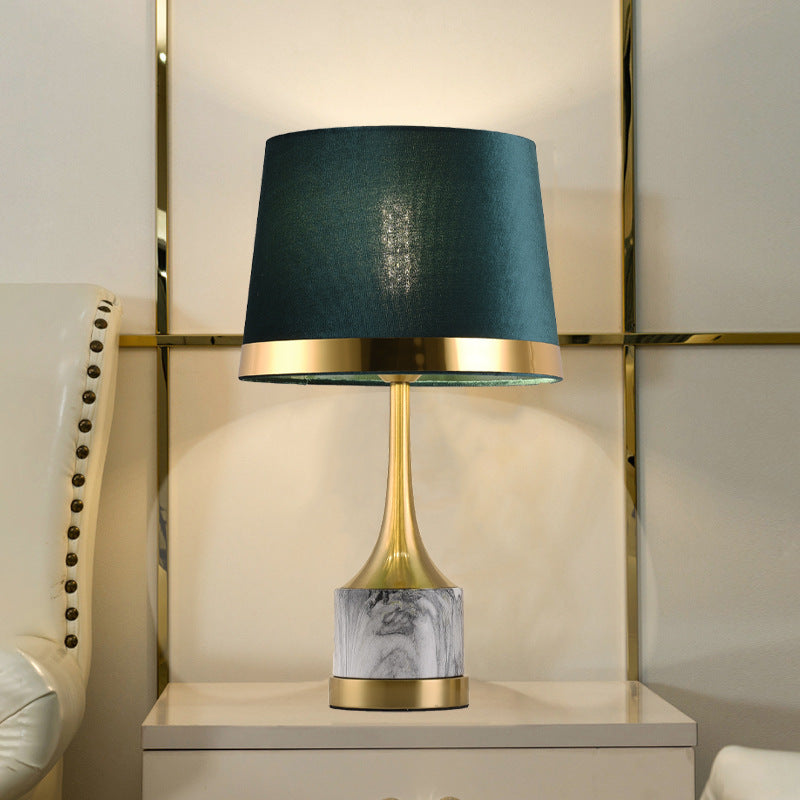 A stylish Modern Luxury Bedside Touch Table Lamp with a bronze finish, perfect for adding elegance to any bedroom or living room decor.
