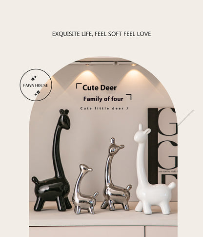 Deer Home Ornament Ceramic Decorative Ornaments