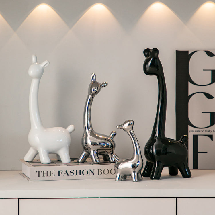 Deer Home Ornament Ceramic Decorative Ornaments - High-quality ceramic decorative ornament featuring sleek design, perfect for contemporary home aesthetics.
