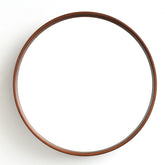 Stylish Bathroom Solid Wood Simple Bathroom Mirror elegantly displayed on a wall, enhancing room aesthetics.