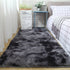 Luxurious plush carpet floor mat with a colorful tie-dyed pattern for comfort and style.