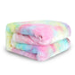 Person wrapped in the 1 Piece Shaggy Blanket, enjoying the comfort and style of this colorful Plush Faux Fur Blanket.