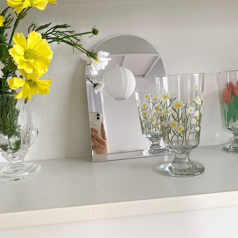 Mirror Makeup Mirror Desktop Decoration in Small Arch style, perfect for stylish home accessories.