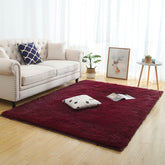 Fluffy Rug displayed in a chic living space, emphasizing its elegant design and comfort underfoot.