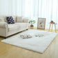 Fluffy Rug showcasing a stylish pink color, ideal for cozy bedroom decor.