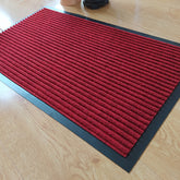 Close-up view of the durable Anti-slip Mat, highlighting its robust PVC backing and attractive stripe pattern.