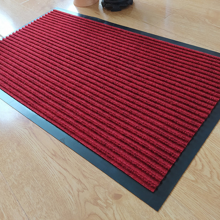 Close-up view of the durable Anti-slip Mat, highlighting its robust PVC backing and attractive stripe pattern.