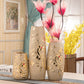 Luxurious Ceramic Vase with Electroplated Gold Finish for Modern Home Decor