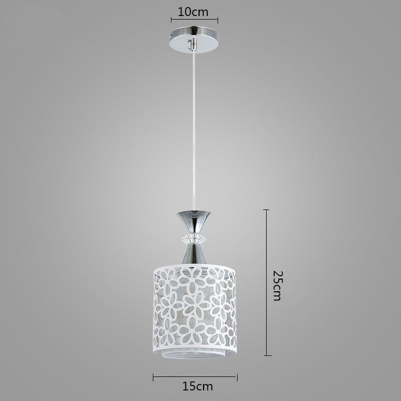 Modern Minimalist Nordic Single Head Chandelier featuring a unique fishing line design in an elegant dining setting.