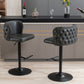 Stylish display of A&A Furniture Swivel Barstools in Wine Red color, adjustable seat height for comfortable use at kitchen islands.