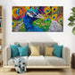 Home Wall Art Living Room Decoration Poster featuring an elegant peacock, designed to complement any interior style.