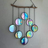 Handmade Rainbow Hanging Art Wall Decoration showcasing beautiful craftsmanship, ideal for adding a whimsical touch to any space.