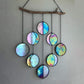 Handmade Rainbow Hanging Art Wall Decoration showcasing beautiful craftsmanship, ideal for adding a whimsical touch to any space.