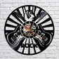 Rock Music Party Vinyl Clock home decoration wall art showing vibrant design for music lovers.
