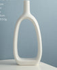 Side view of the Nordic Style Heart Hollow Out Electroplated Ceramic Vase Decoration emphasizing its modern aesthetic.