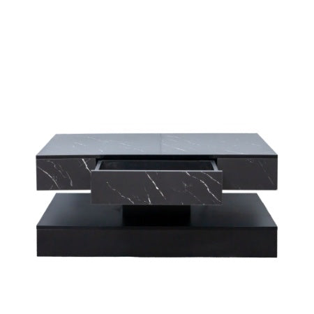 Modern Coffee Table with sleek lines and built-in LED lights, ideal for elevating home decor in any space.