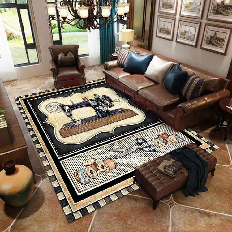 Living Room Carpet with cute animal designs - Modern Minimalist Rug for cozy home decor.