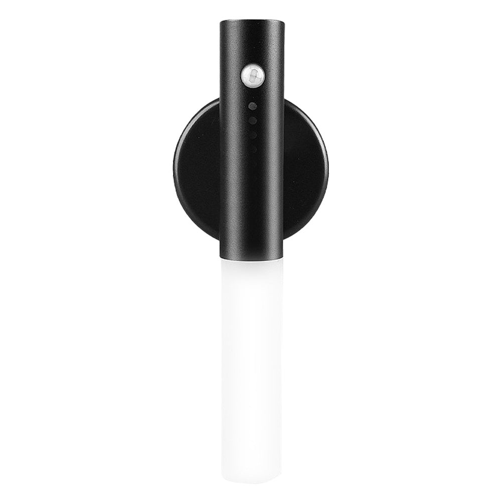 Close-up of the Auto LED USB Magnetic Wood Wireless Night Light showcasing its sleek design.