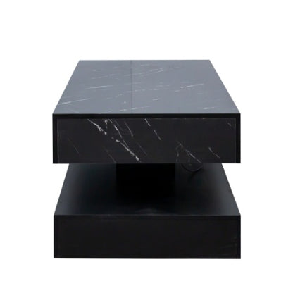 6.93IN High LED Coffee Table,Modern Coffee Table For Living Room,Living Room Tables,Large Living Room Furniture,LED Lights