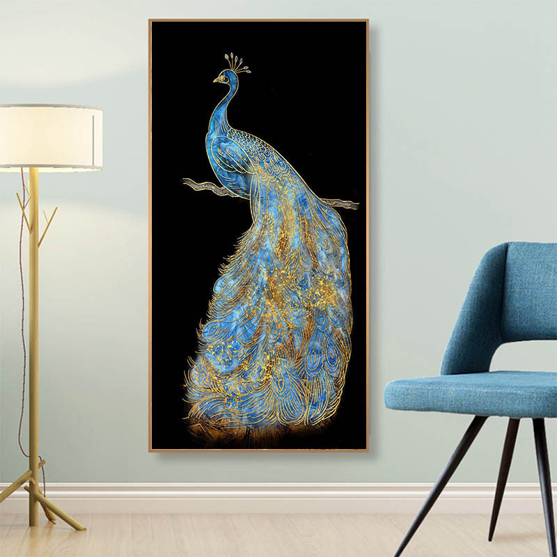 Artistic Home Wall Art Living Room Decoration Poster featuring a captivating peacock motif, adding charm to any space.
