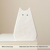 Simple Cute Cat Style Ceramic Vase showcasing a sleek black cat design, ideal for adding charm to any room.