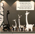 Decorative display of Deer Home Ornament Ceramic Decorative Ornaments arranged on a mantle, adding a touch of elegance.