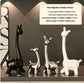 Decorative display of Deer Home Ornament Ceramic Decorative Ornaments arranged on a mantle, adding a touch of elegance.