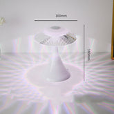 Crystal Table Lamp Touch PC Bedside with multicolor lighting options displayed in a modern living room.