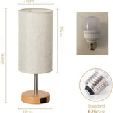 Stylish Bedside Touch Three-Gear Dimmable Table Lamp featuring a modern design for your bedroom decor.