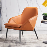 Stylish Leather Leisure Small Apartment Single Sofa Chair with a high-quality leather finish, perfect for modern apartments and small spaces.