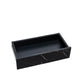 Side view of 6.93IN High LED Coffee Table showcasing its contemporary features and convenient storage drawer.