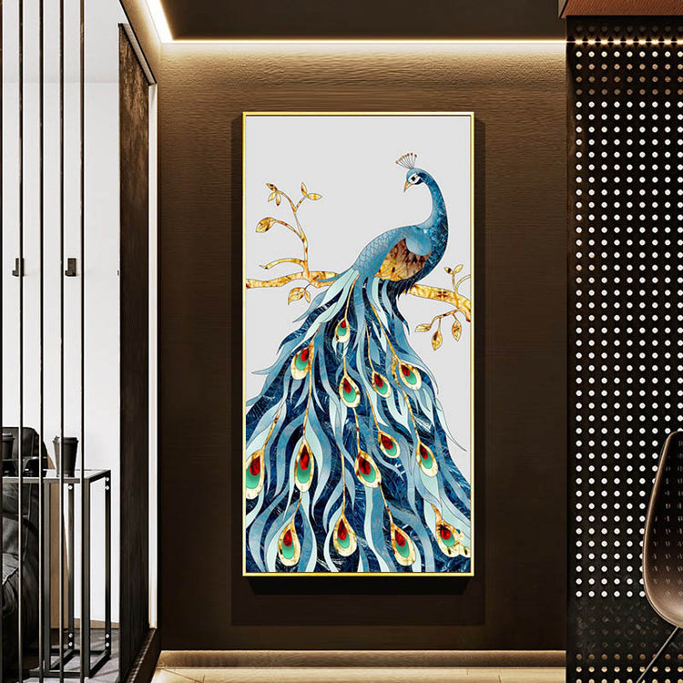 Stunning Home Wall Art Living Room Decoration Poster showcasing colorful peacock artwork bringing joy to home decor.