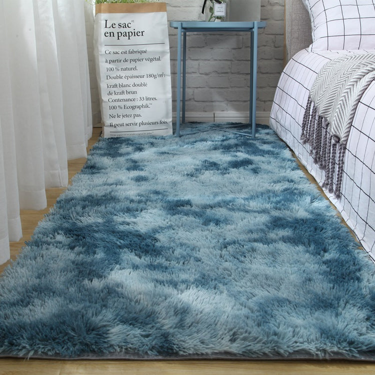 Chic plush carpet floor mat featuring a durable and easy-to-maintain suede surface for everyday use.