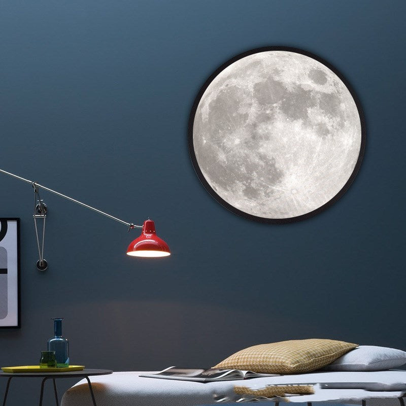 Close-up view of the Home Moon Mirror, highlighting its distortion-free reflection and compact size.