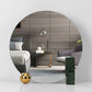Lively setup featuring the Makeup Mirror Desktop Mirror Home Net Red Desktop Round, emphasizing its minimalist design and stylish appearance.