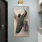 Elegant peacock themed home wall art living room decoration poster, ideal for colorful home styling and decor.