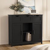 Versatile Storage Cabinet with Adjustable Shelves for Bathroom and Living Room Use