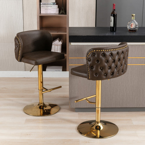 Variety of colors available for A&A Furniture Swivel Barstools, adjustable height design for any interior decor.