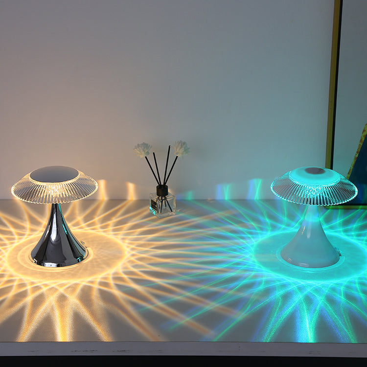 Close-up view of the Crystal Table Lamp Touch PC Bedside showcasing its touch-sensitive control feature.