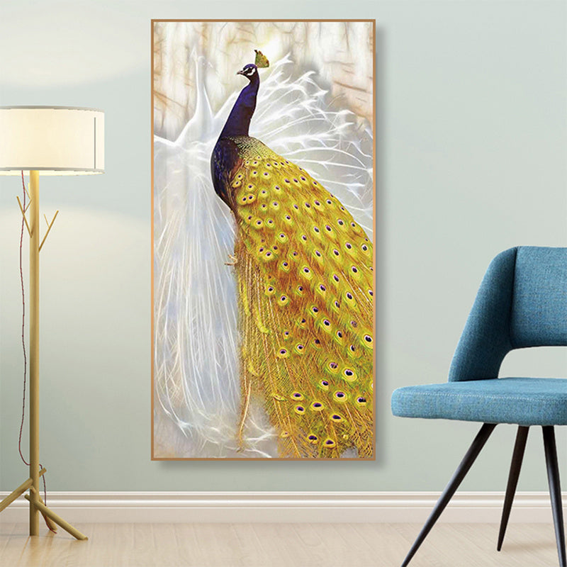 Home Wall Art Living Room Decoration Poster with a stunning peacock illustration, a great choice for eye-catching decor.
