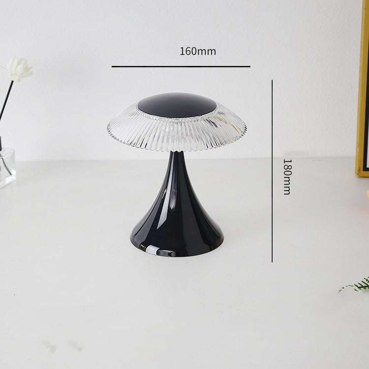 Crystal Table Lamp Touch PC Bedside featuring a sleek design against a stylish interior backdrop.