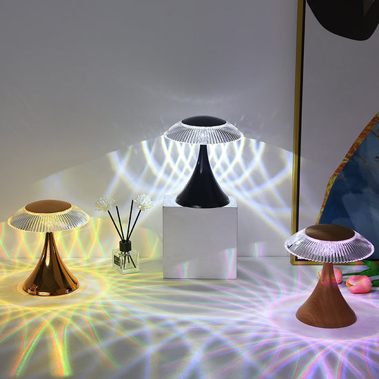 Crystal Table Lamp Touch PC Bedside with elegant design illuminating a cozy bedroom atmosphere.