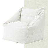 Cozy Bedroom Lazy Sofa Leisure Chair in ivory white, a chic addition to your reading nook.