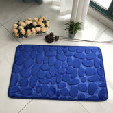 Absorbent Non-slip Stone Embossed Carpet Floor Mat in stylish design, perfect for home decor.