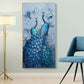 Eye-catching Home Wall Art Living Room Decoration Poster illustrating majestic peacocks, ideal for enhancing your home.