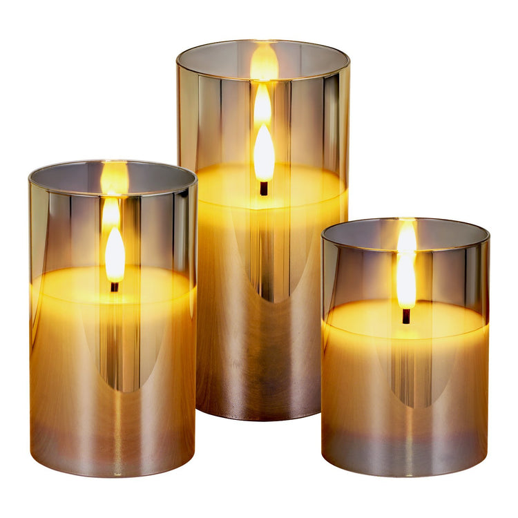 Transform your space with the soft glow of Flameless LED Candles 3 Pack, great for any occasion.