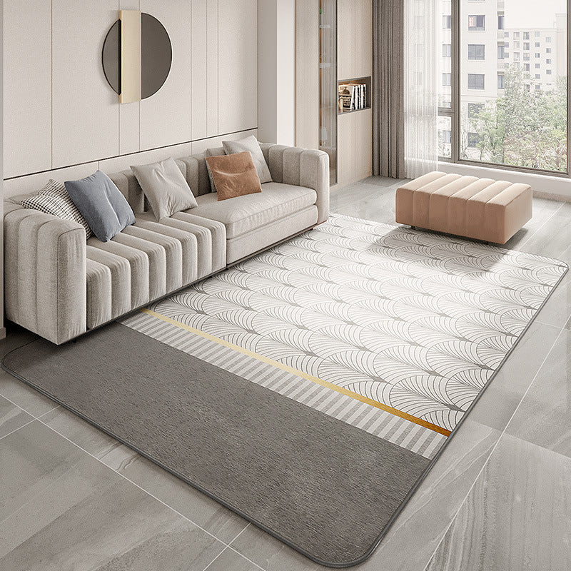 Living Room Coffee Table Non-slip Carpet Floor Mat in elegant rectangular design, perfect for enhancing your living area.