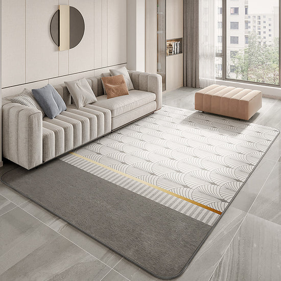 Living Room Coffee Table Non-slip Carpet Floor Mat in elegant rectangular design, perfect for enhancing your living area.