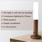 PIR motion sensor Auto LED USB Magnetic Wood Wireless Night Light in a modern home setting.